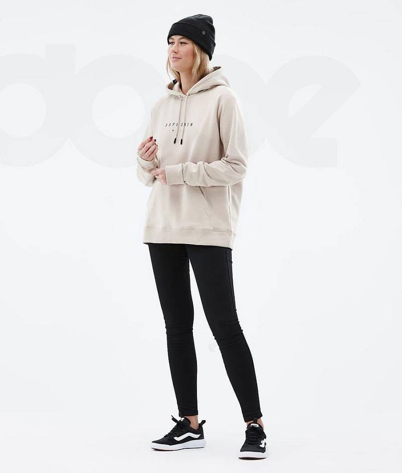 Brown Women's Dope Common W Hoodies | India_D1763