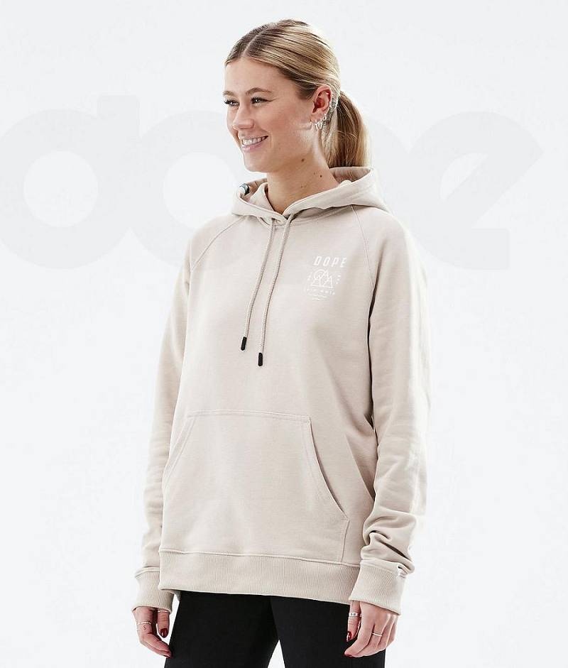 Brown Women's Dope Common W Hoodies | India_D2253