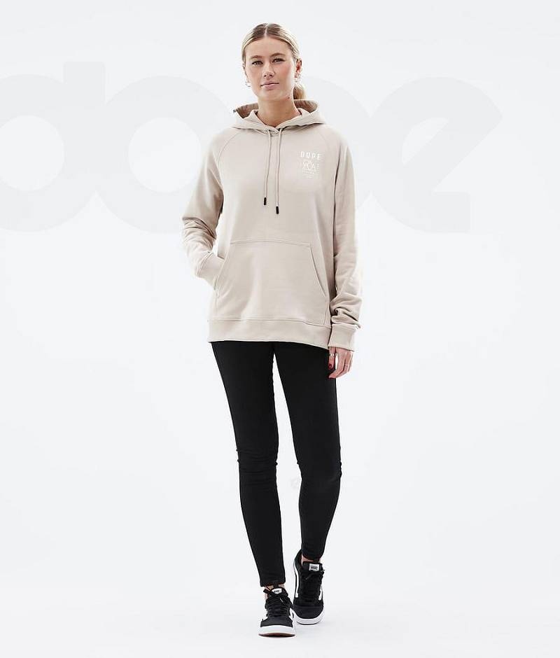 Brown Women's Dope Common W Hoodies | India_D2253