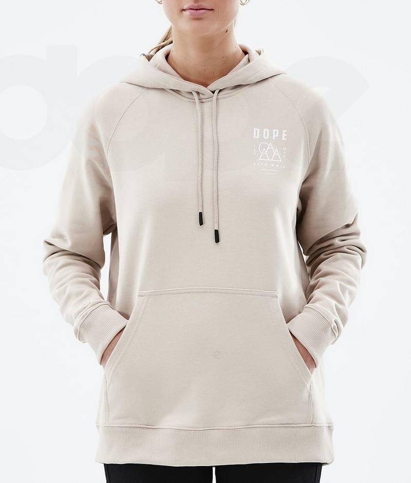 Brown Women's Dope Common W Hoodies | India_D2253