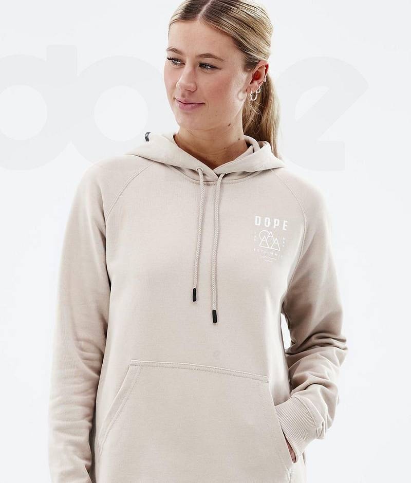 Brown Women's Dope Common W Hoodies | India_D2253