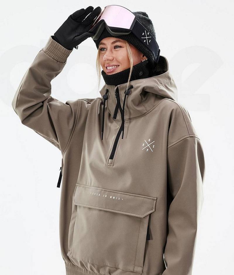 Brown Women's Dope Cyclone W Ski Jackets | India_D2323