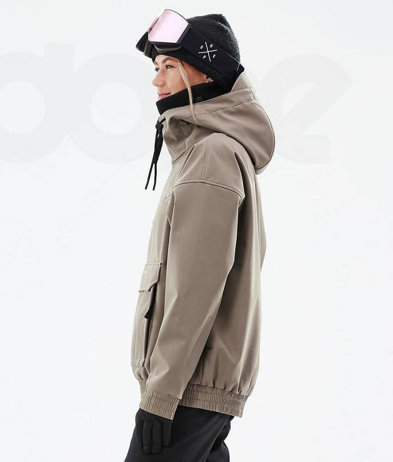 Brown Women's Dope Cyclone W Ski Jackets | India_D2323