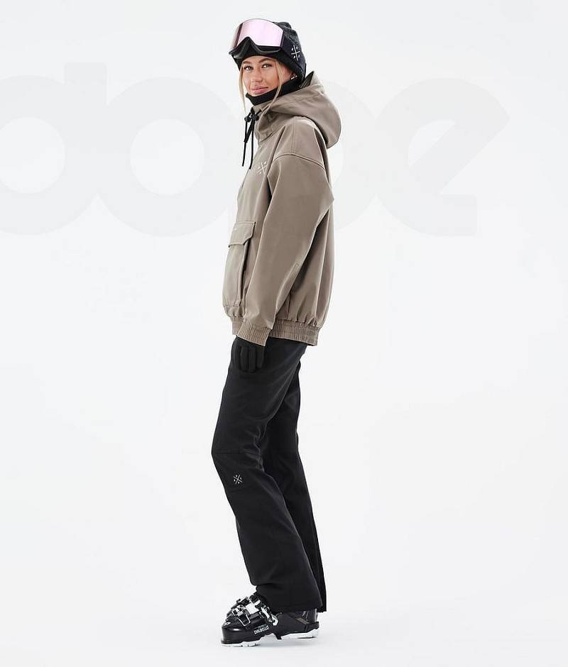 Brown Women's Dope Cyclone W Ski Jackets | India_D2323