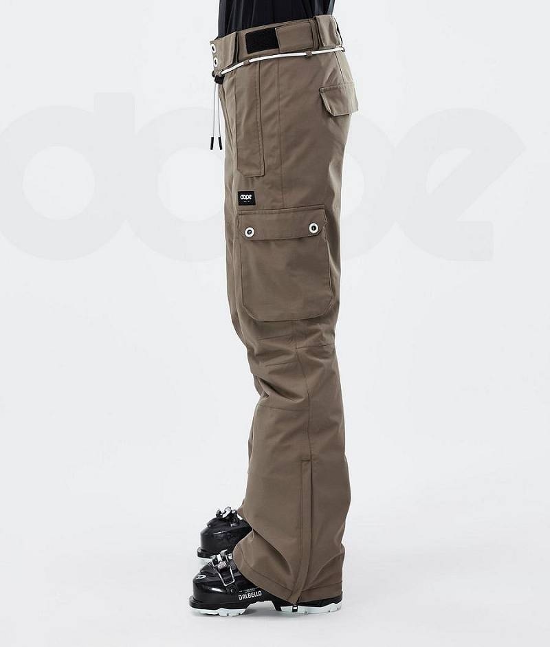 Brown Women's Dope Iconic W Ski Pants | India_D1508