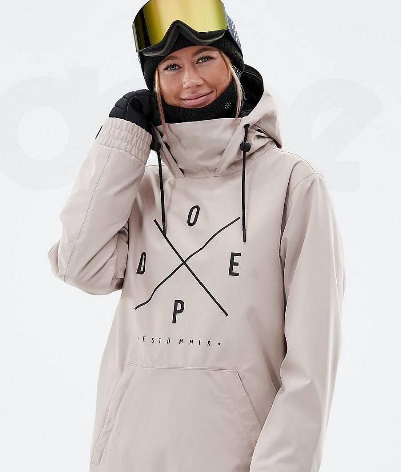 Brown Women's Dope Migoo W Snowboard Jackets | India_D2409