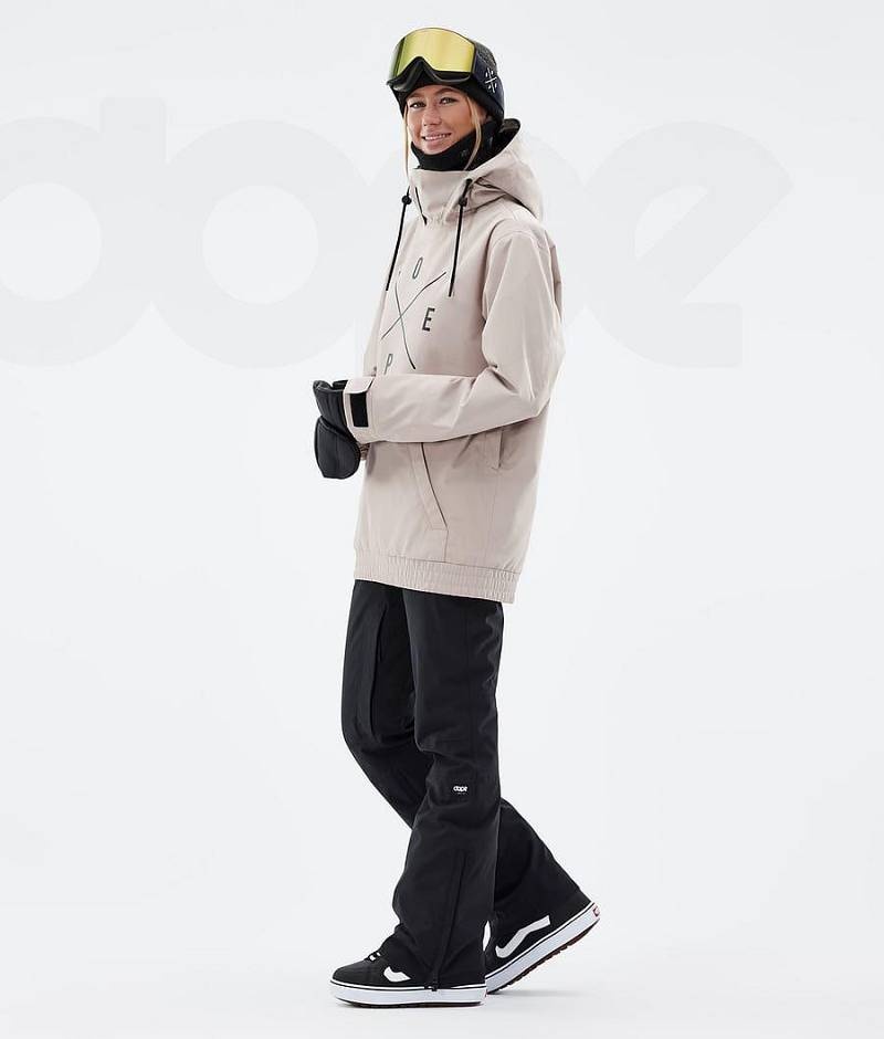 Brown Women's Dope Migoo W Snowboard Jackets | India_D2409