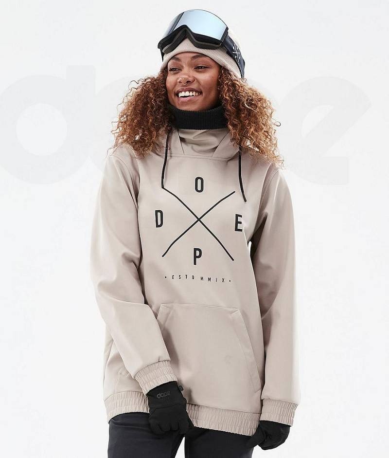 Brown Women\'s Dope Yeti W Snowboard Jackets | India_D2082