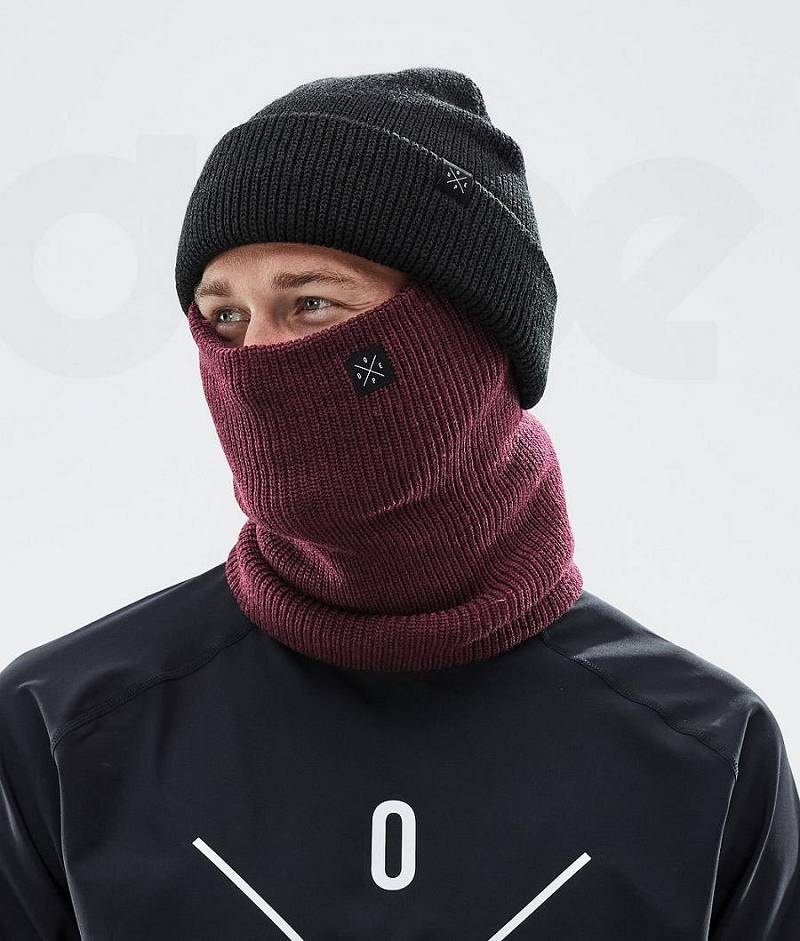 Burgundy Men's Dope 2X-UP Knitted Facemasks | India_D1781