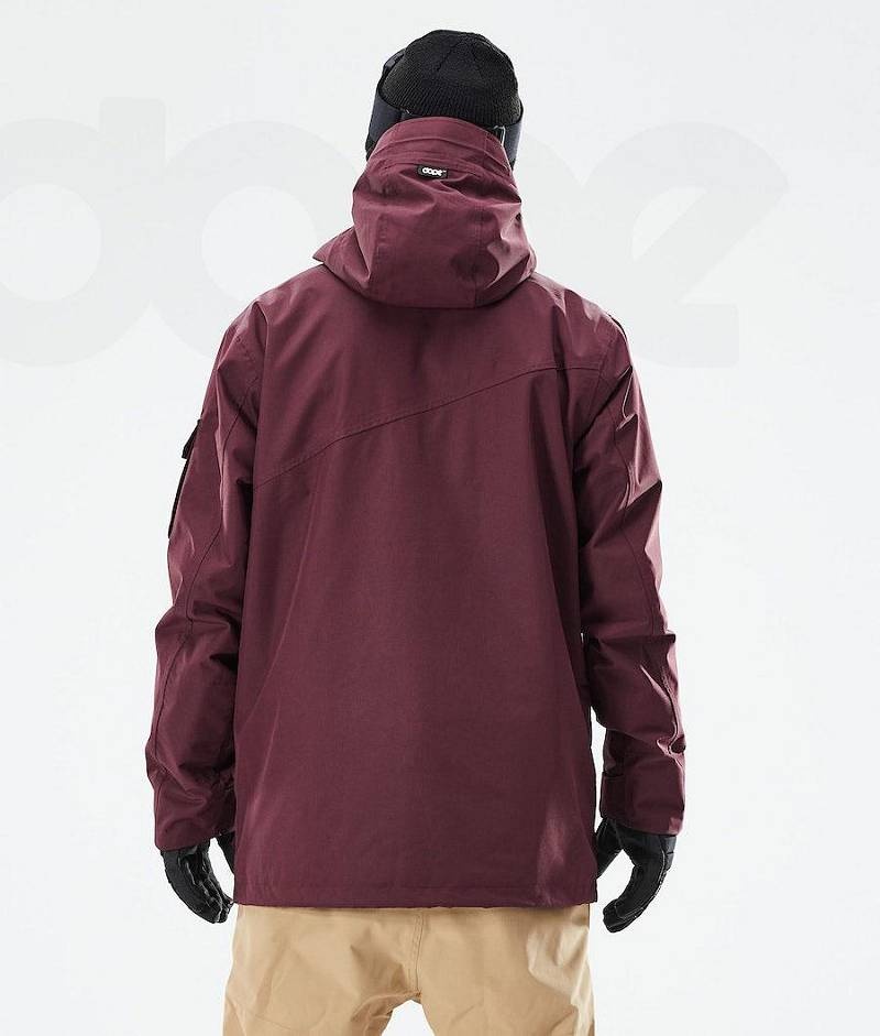 Burgundy Men's Dope Adept 2021 Ski Jackets | India_D2307