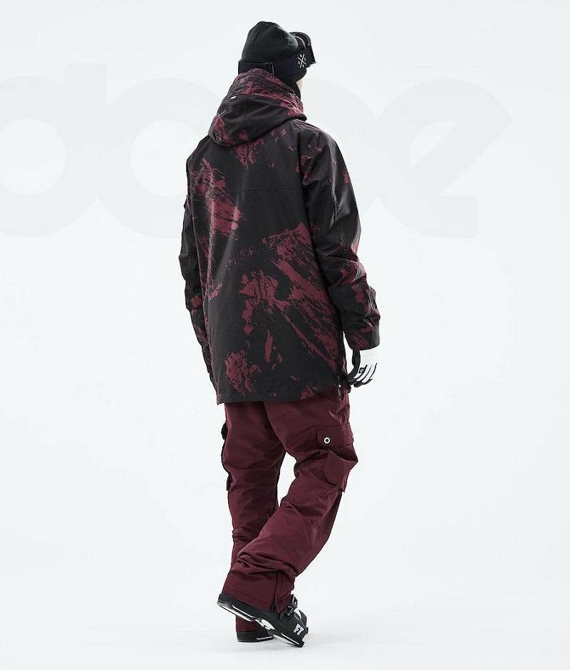 Burgundy Men's Dope Akin 2021 Ski Jackets | India_D1439