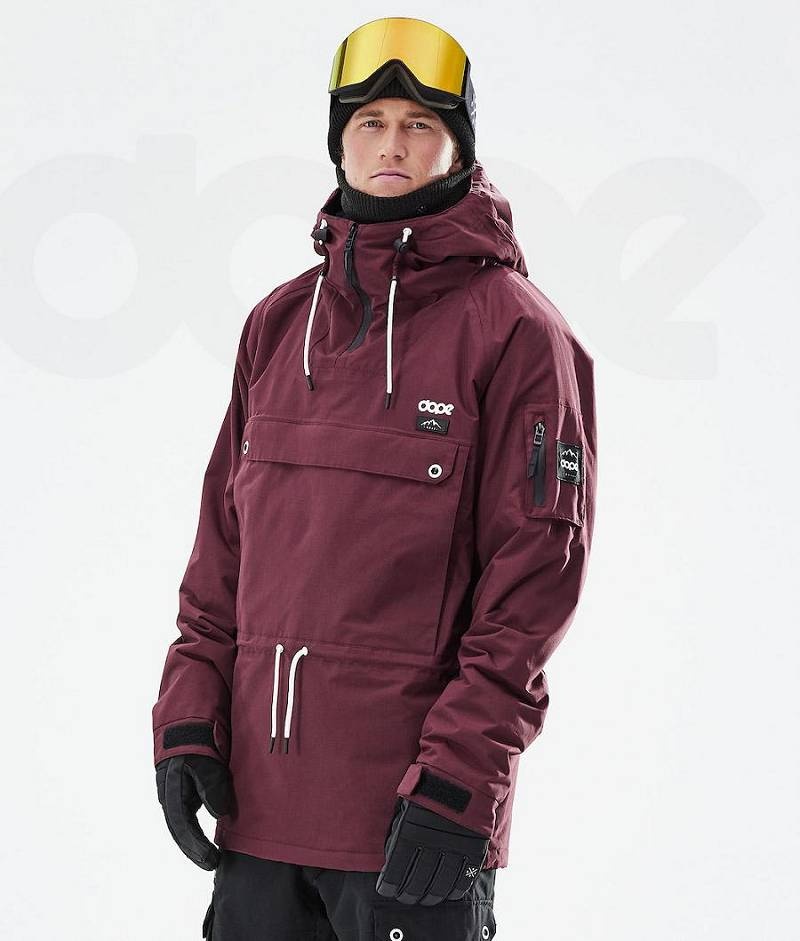 Burgundy Men\'s Dope Annok 2021 Ski Jackets | India_D1255