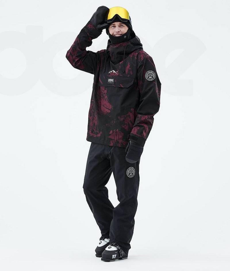 Burgundy Men's Dope Blizzard 2021 Ski Jackets | India_D2255