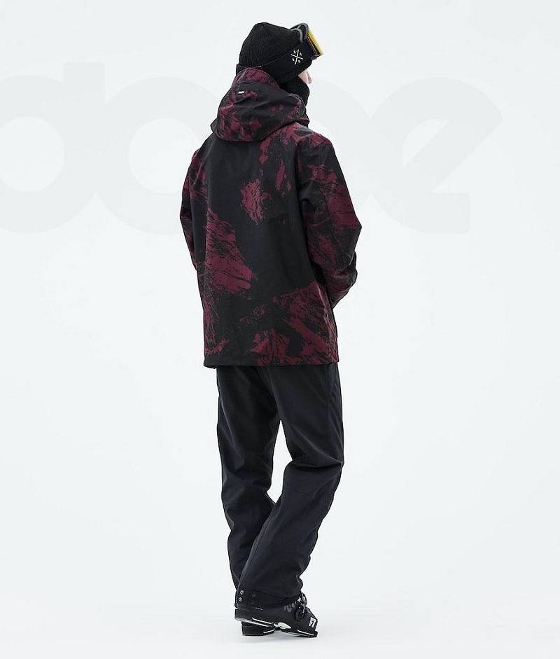 Burgundy Men's Dope Blizzard 2021 Ski Jackets | India_D2255