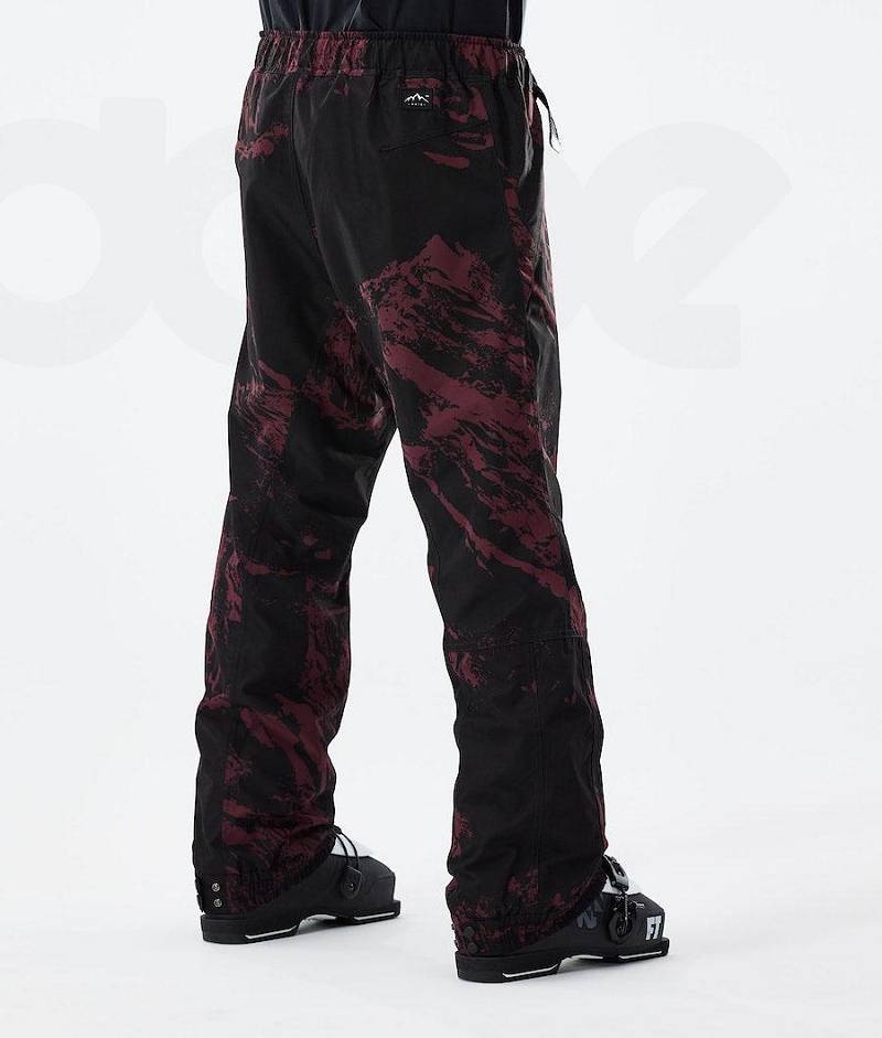 Burgundy Men's Dope Blizzard 2021 Ski Pants | India_D2137