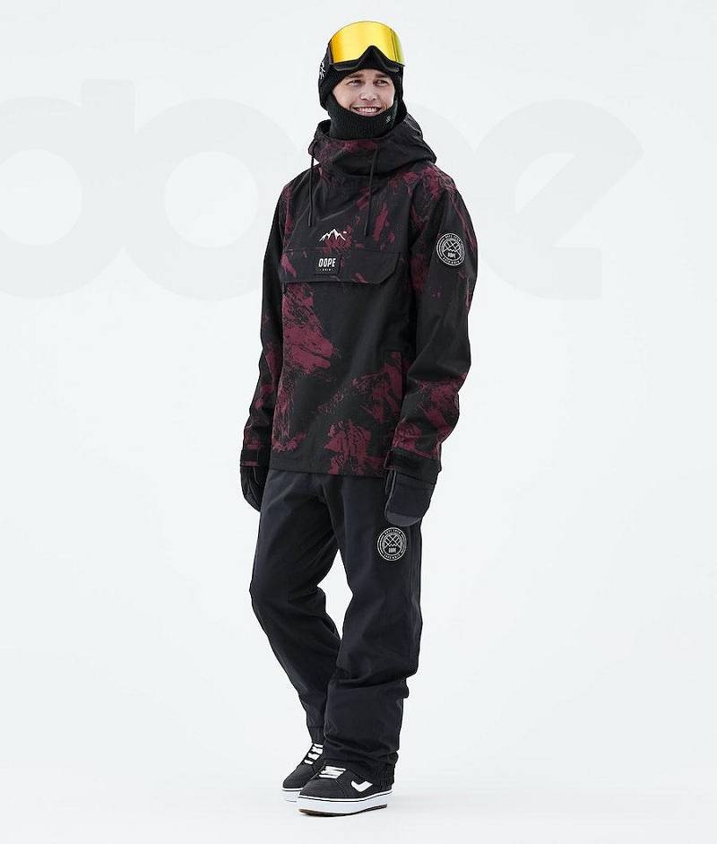 Burgundy Men's Dope Blizzard 2021 Snowboard Jackets | India_D1427