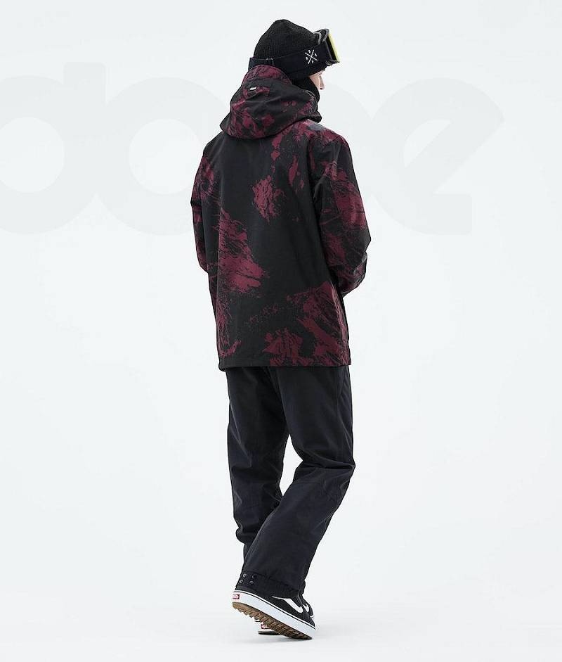 Burgundy Men's Dope Blizzard 2021 Snowboard Jackets | India_D1427