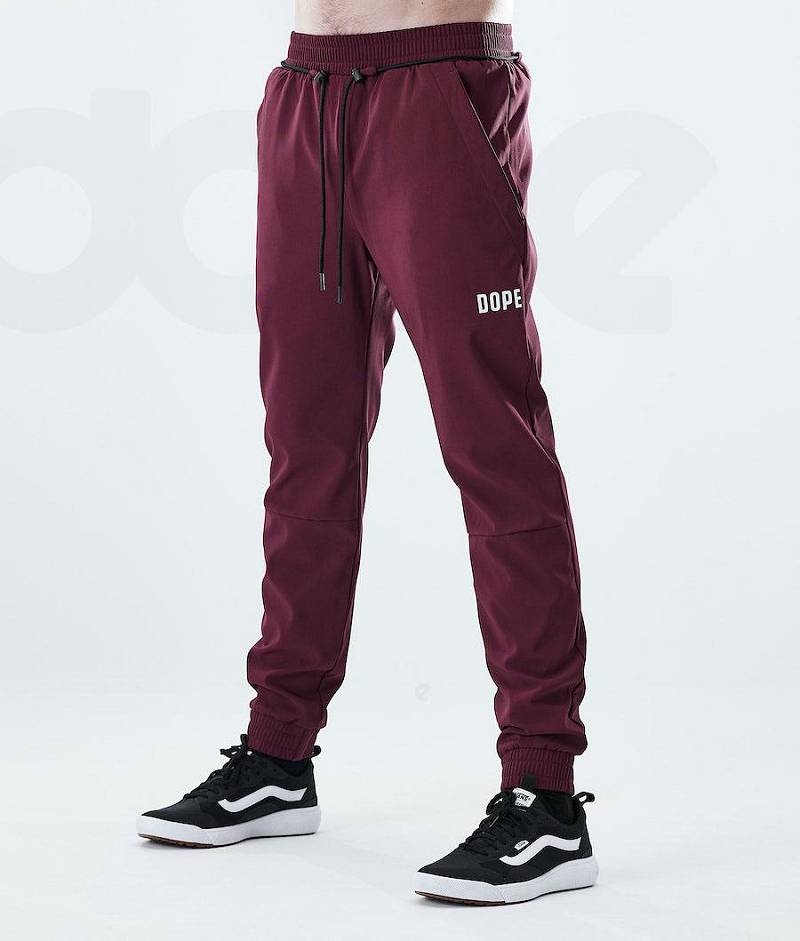 Burgundy Men's Dope Flight Outdoor Pants | India_D2355