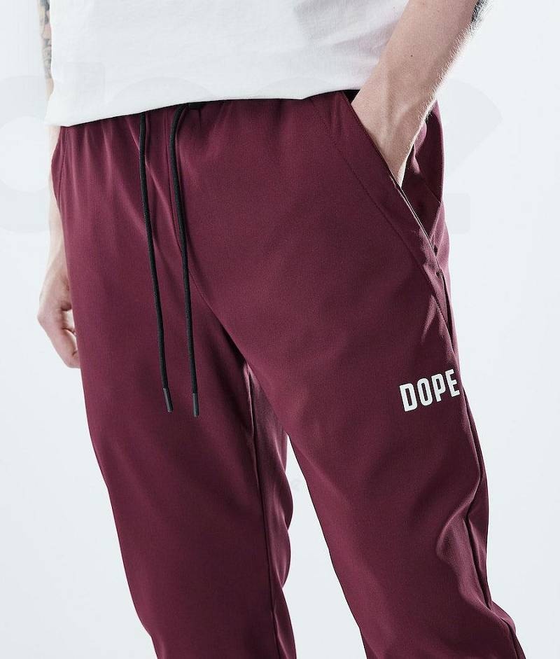 Burgundy Men's Dope Flight Outdoor Pants | India_D2355