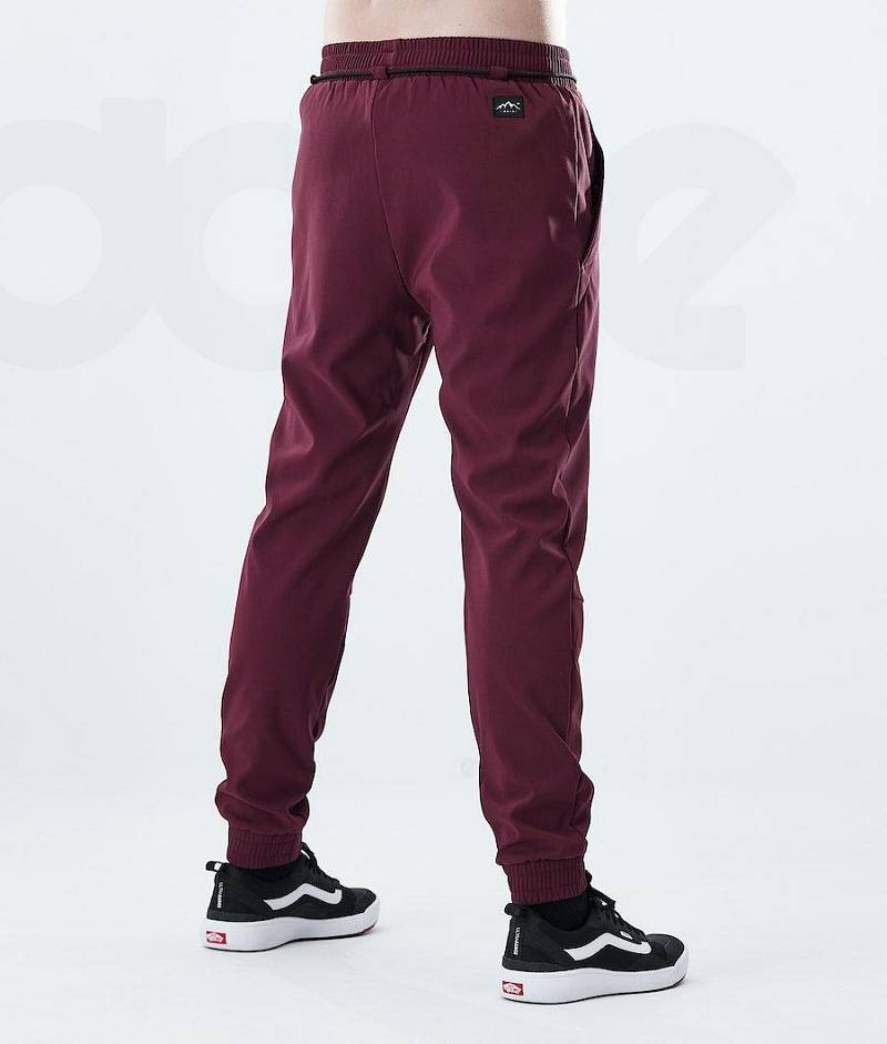 Burgundy Men's Dope Flight Outdoor Pants | India_D2355