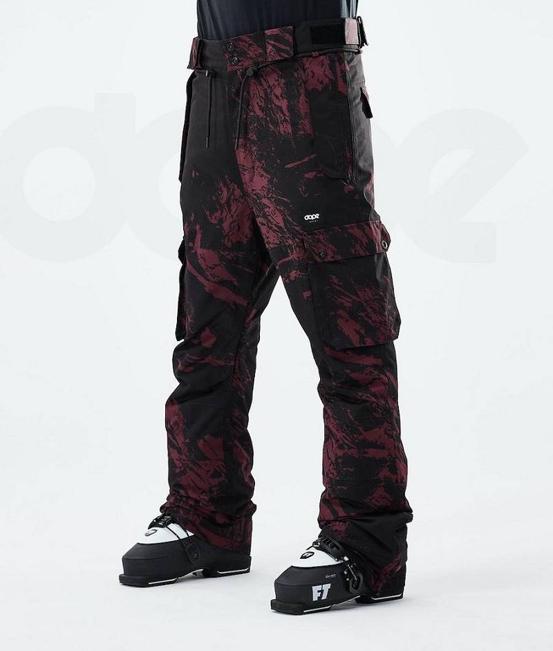 Burgundy Men\'s Dope Iconic 2021 Ski Pants | India_D1933