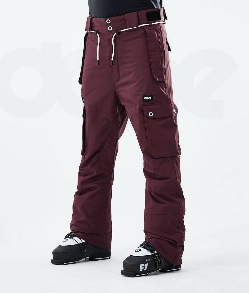 Burgundy Men\'s Dope Iconic 2021 Ski Pants | India_D1903