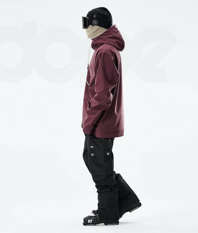 Burgundy Men's Dope Yeti 2021 Ski Jackets | India_D2223