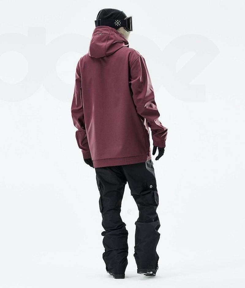 Burgundy Men's Dope Yeti 2021 Ski Jackets | India_D2223