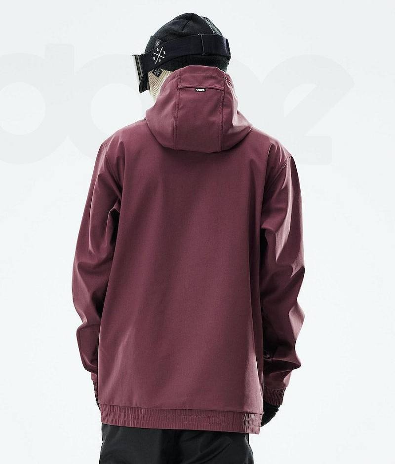 Burgundy Men's Dope Yeti 2021 Ski Jackets | India_D2223