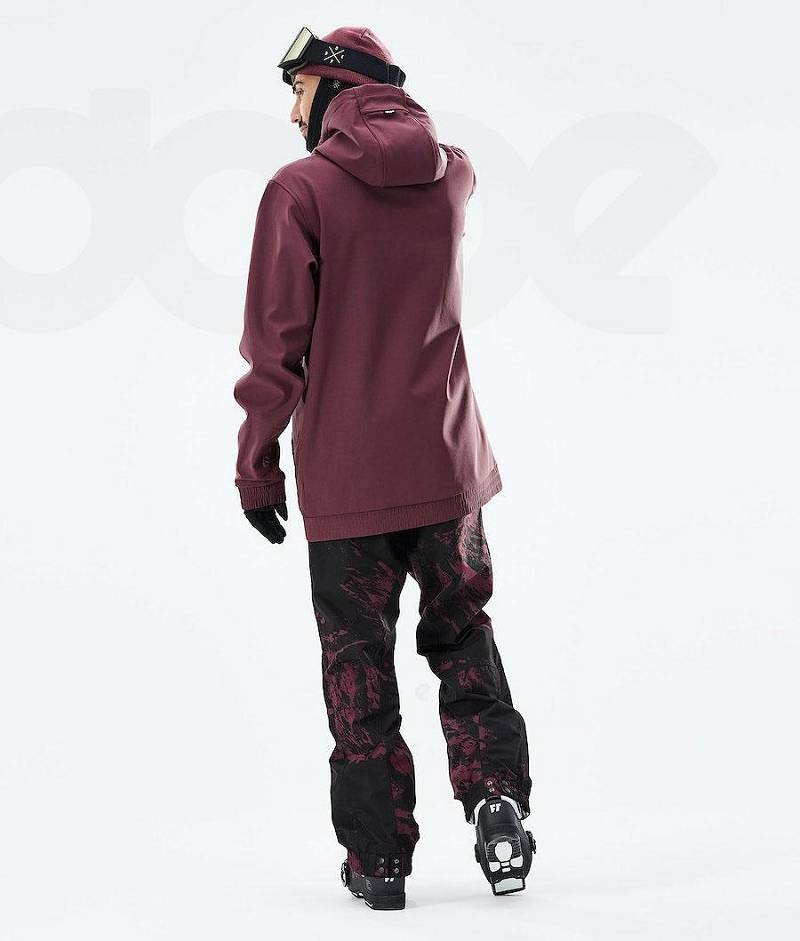 Burgundy Men's Dope Yeti 2021 Ski Jackets | India_D2066