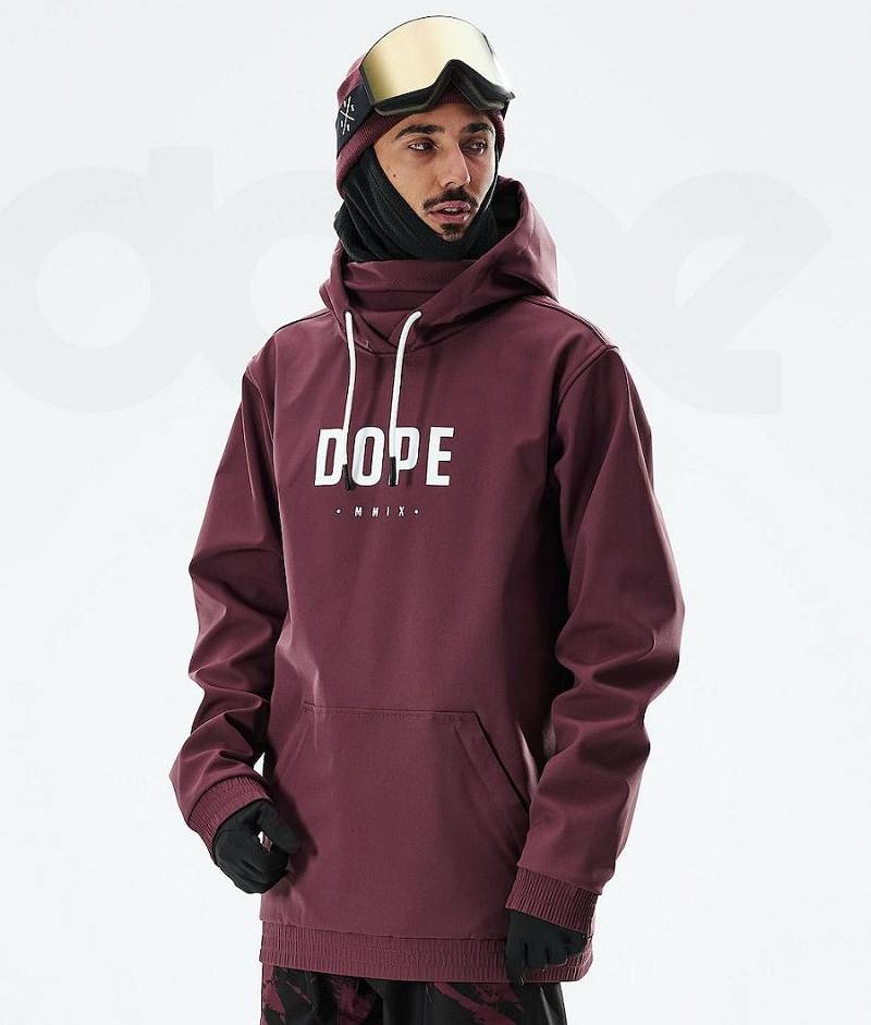 Burgundy Men\'s Dope Yeti 2021 Ski Jackets | India_D2066