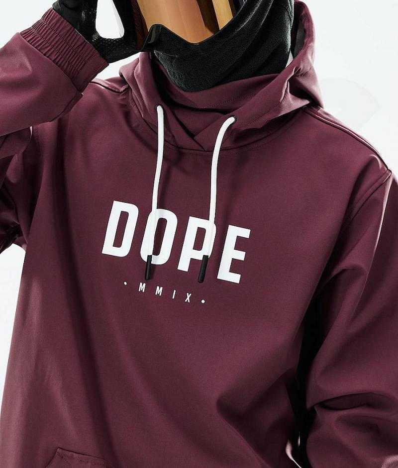 Burgundy Men's Dope Yeti 2021 Snowboard Jackets | India_D2228