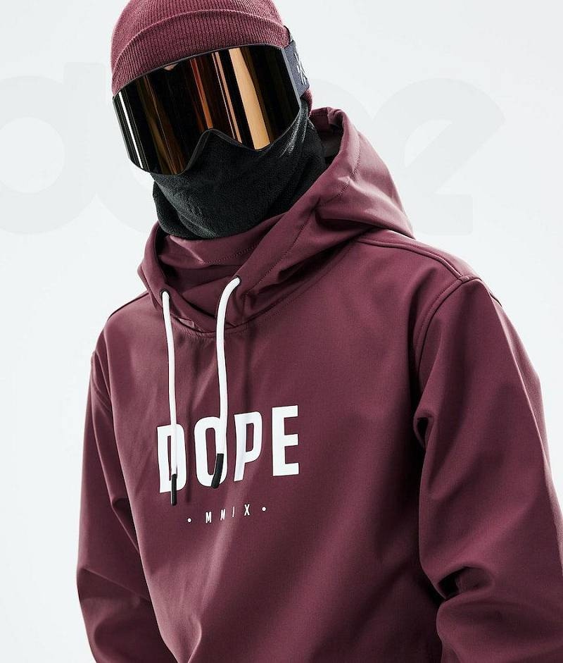 Burgundy Men's Dope Yeti 2021 Snowboard Jackets | India_D2228