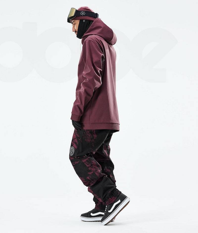 Burgundy Men's Dope Yeti 2021 Snowboard Jackets | India_D2228