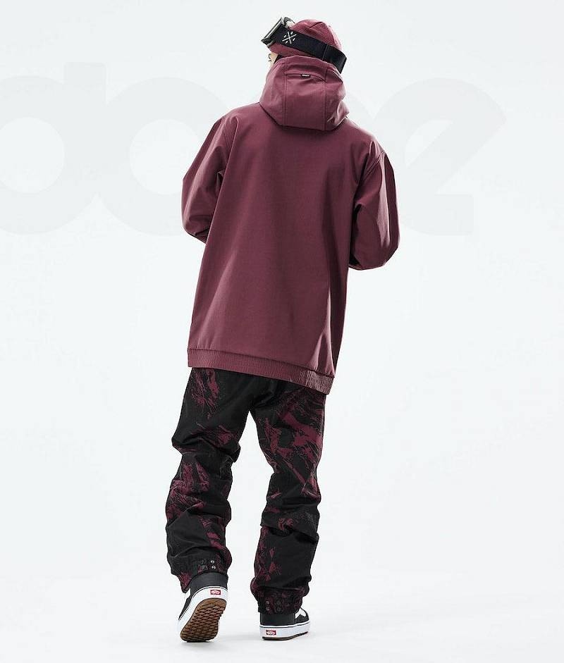 Burgundy Men's Dope Yeti 2021 Snowboard Jackets | India_D2228