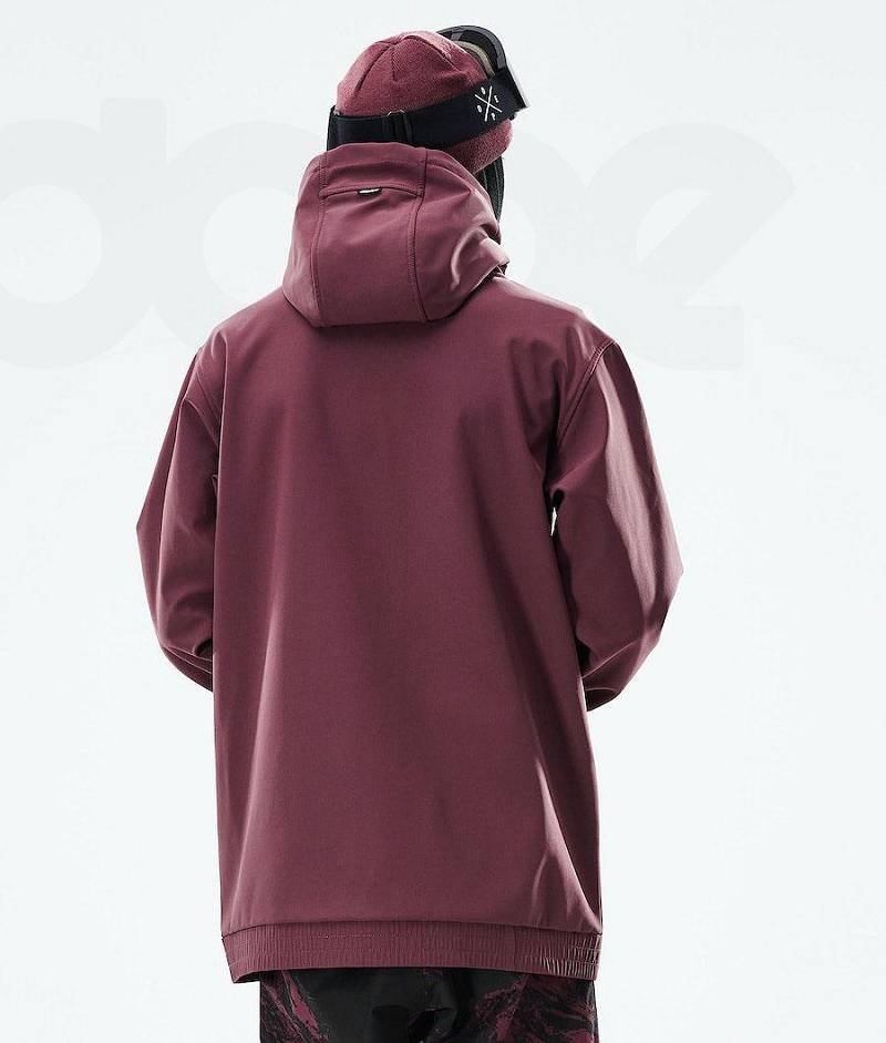 Burgundy Men's Dope Yeti 2021 Snowboard Jackets | India_D2228