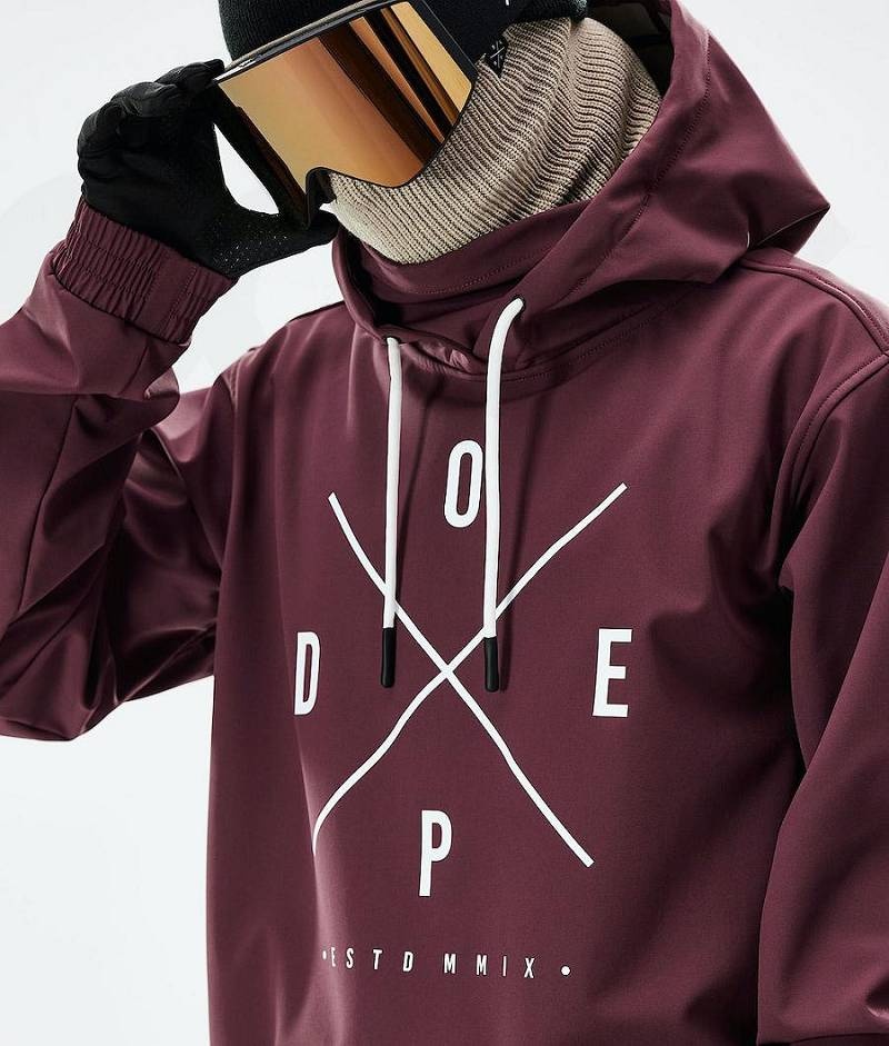 Burgundy Men's Dope Yeti 2021 Snowboard Jackets | India_D1433