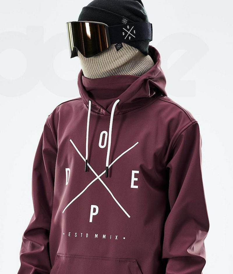 Burgundy Men's Dope Yeti 2021 Snowboard Jackets | India_D1433