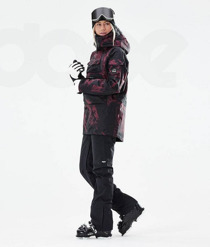 Burgundy Women's Dope Akin W 2021 Ski Jackets | India_D1569