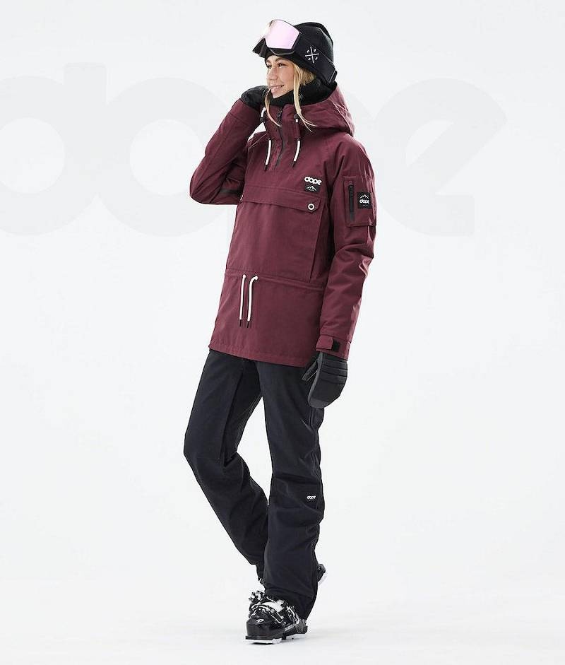 Burgundy Women's Dope Annok W 2021 Ski Jackets | India_D1883