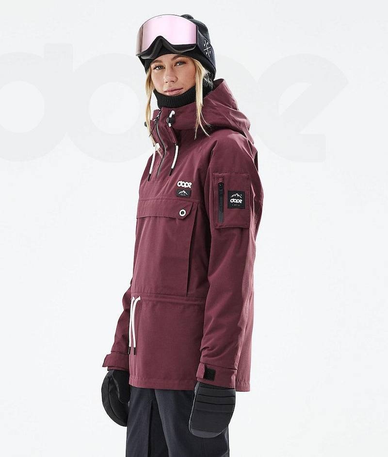 Burgundy Women's Dope Annok W 2021 Ski Jackets | India_D1883