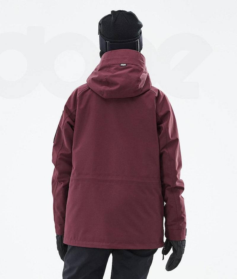 Burgundy Women's Dope Annok W 2021 Ski Jackets | India_D1883