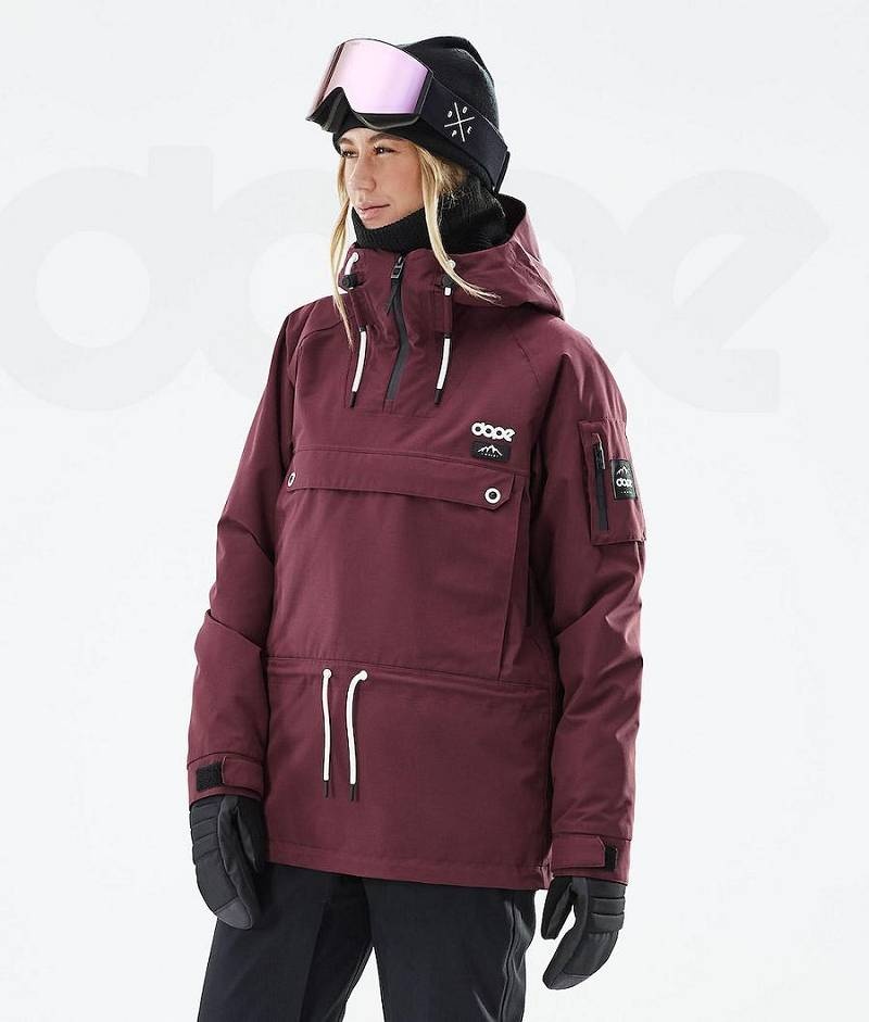 Burgundy Women\'s Dope Annok W 2021 Ski Jackets | India_D1883