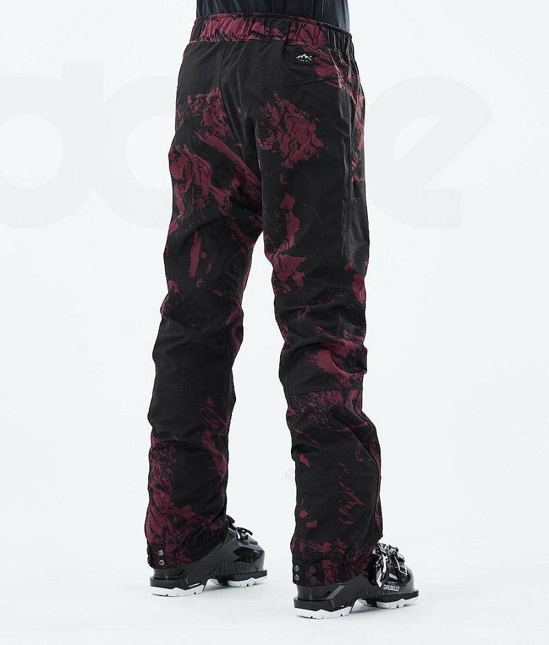 Burgundy Women's Dope Blizzard W 2021 Ski Pants | India_D2267