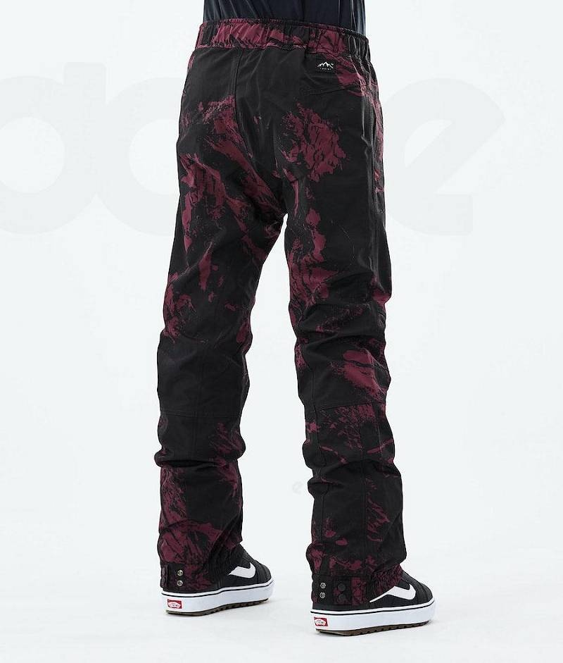 Burgundy Women's Dope Blizzard W 2021 Snowboard Pants | India_D2342