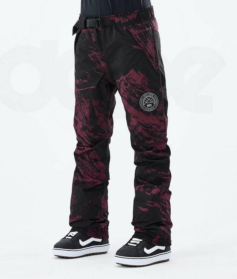 Burgundy Women\'s Dope Blizzard W 2021 Snowboard Pants | India_D2342