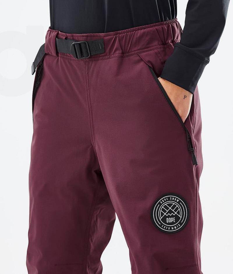 Burgundy Women's Dope Blizzard W Ski Pants | India_D2476