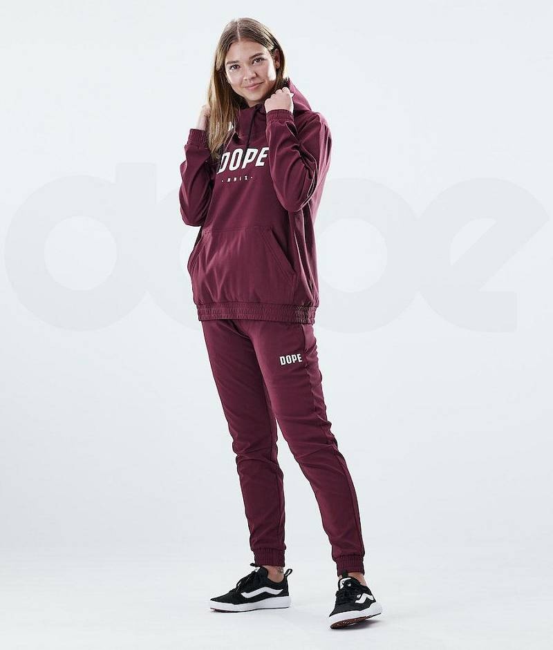 Burgundy Women's Dope Flight W Outdoor Pants | India_D2285