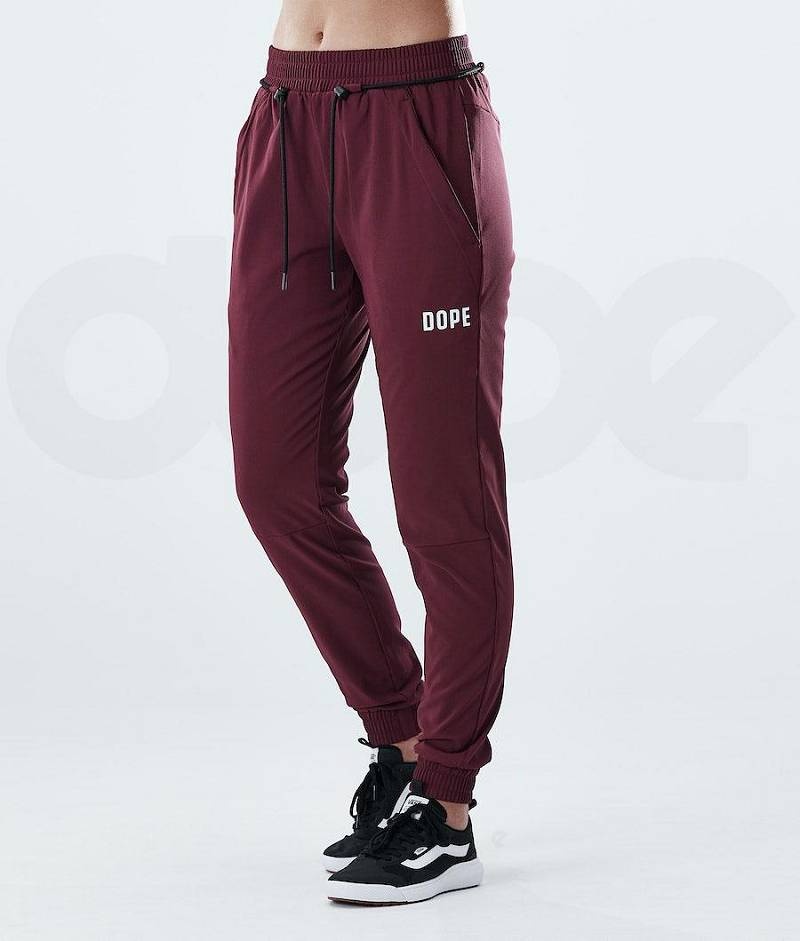 Burgundy Women's Dope Flight W Outdoor Pants | India_D2285