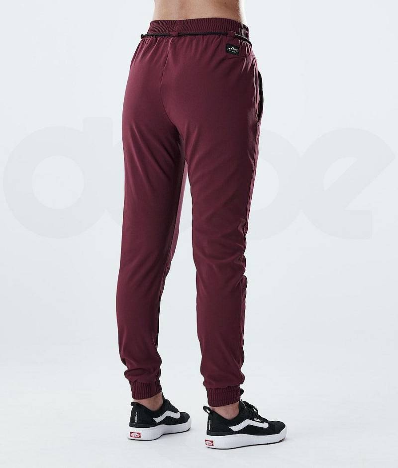 Burgundy Women's Dope Flight W Outdoor Pants | India_D2285